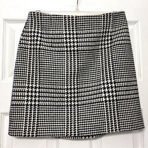 H&M Houndstooth Mini Skirt